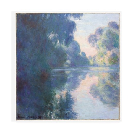 Claude Monet 'Matinee Sur La Seine, 1897' Canvas Art,35x35